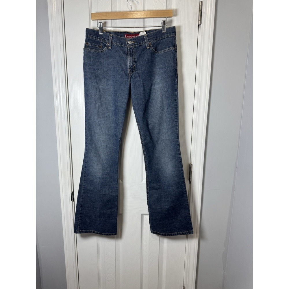 Levi's 518 Superlow BootCut Jeans Junior 9M Stretch 31X30 Low Rise Denim VTG Y2K